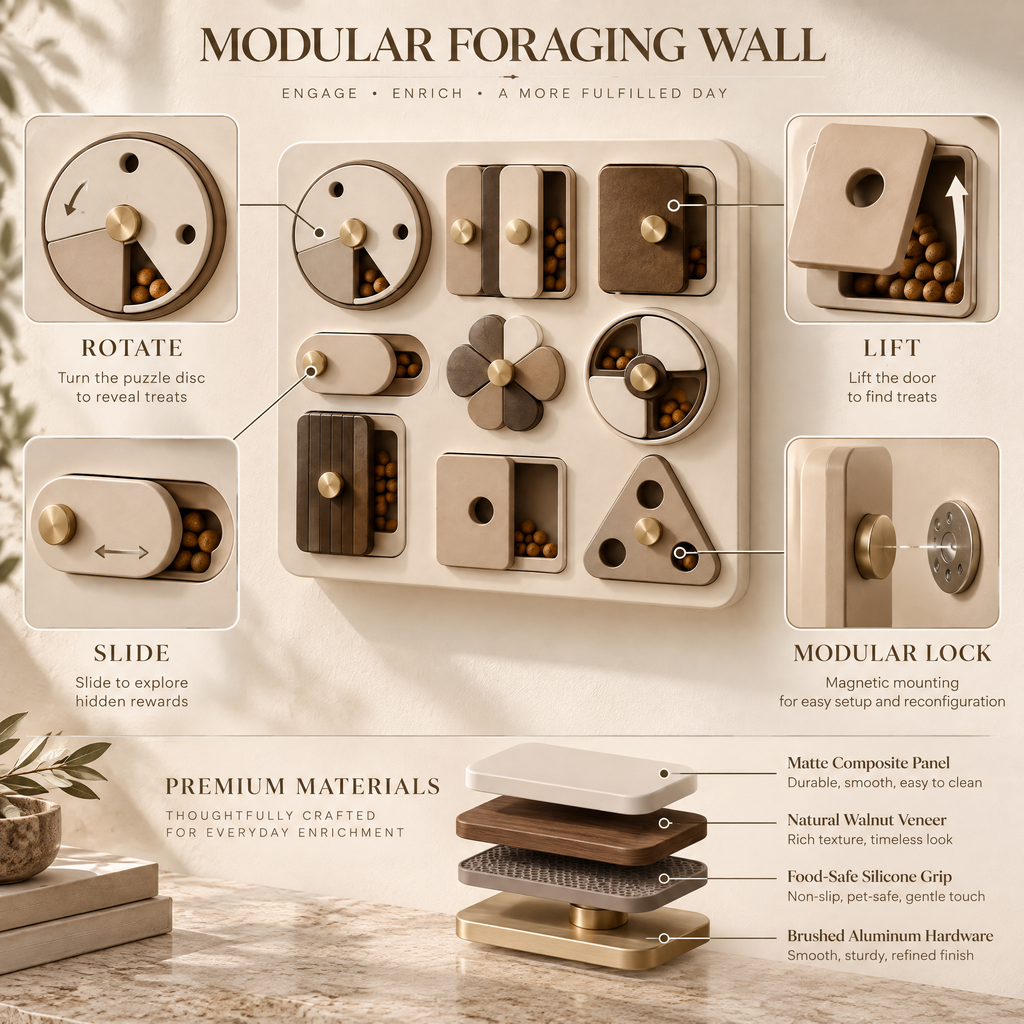Elmoraven™ Wall-Mounted Treat Activity Board
