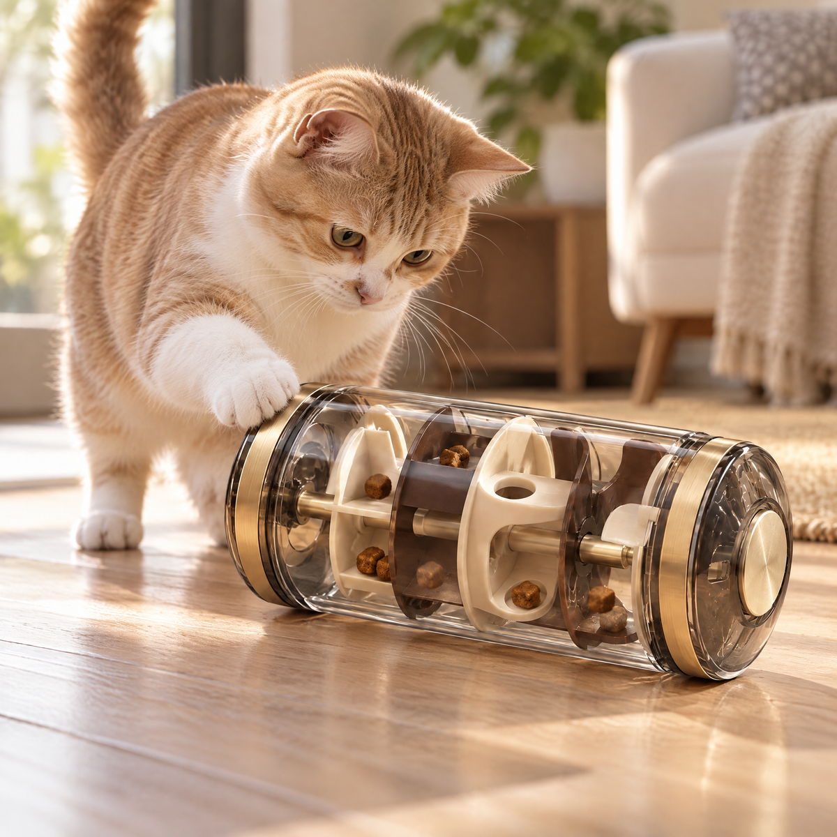 Elmoraven™ Rotating Treat Puzzle Cylinder