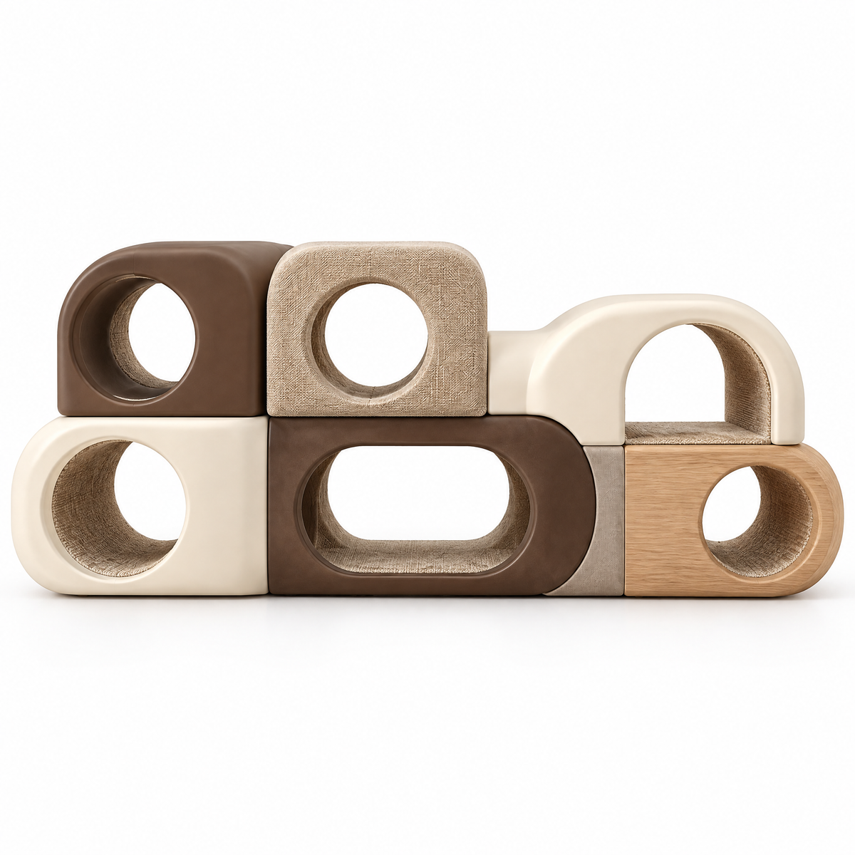 Elmoraven™ Modular Cat Tunnel Lounge Set