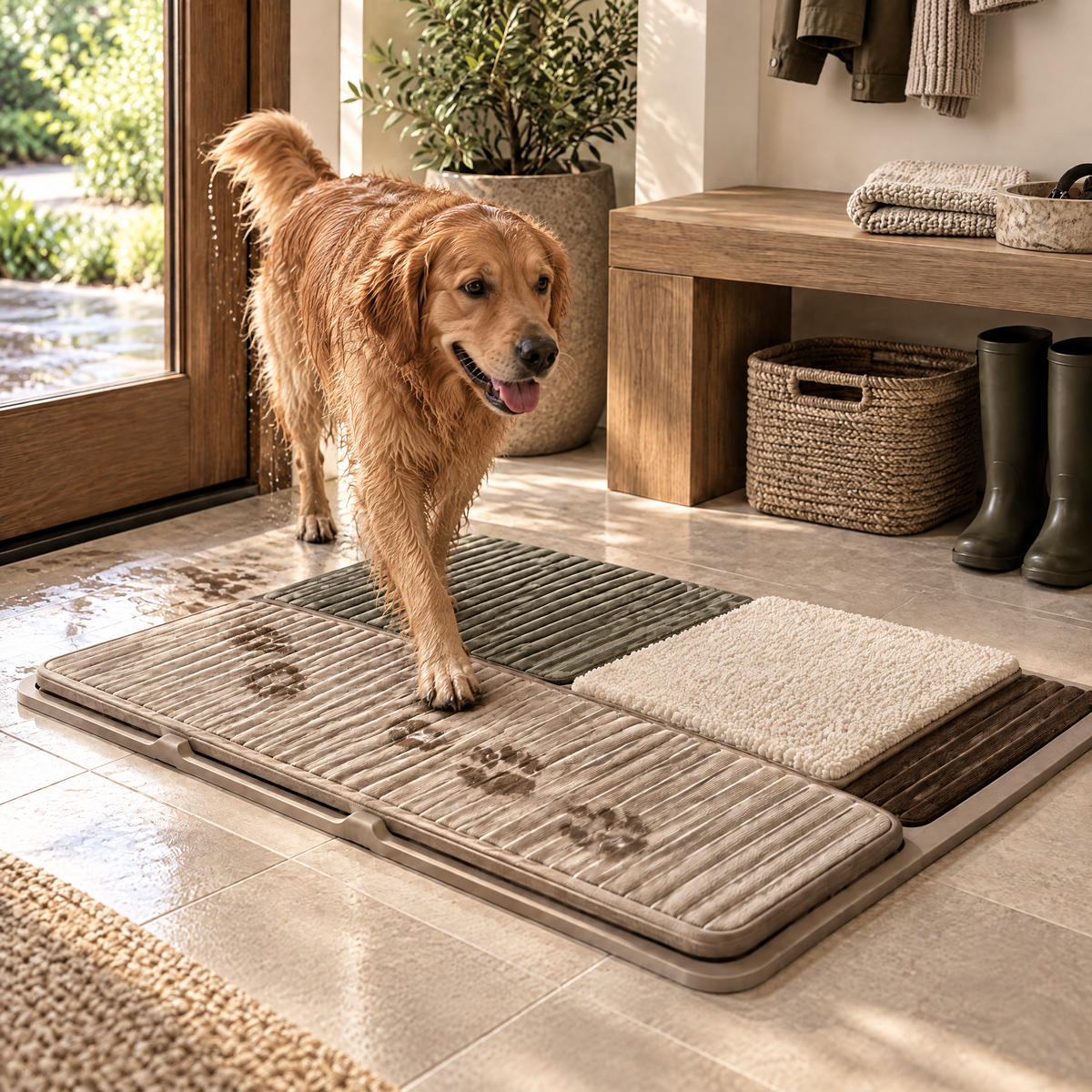 Elmoraven™ Multi-Texture Paw Cleaning Mat