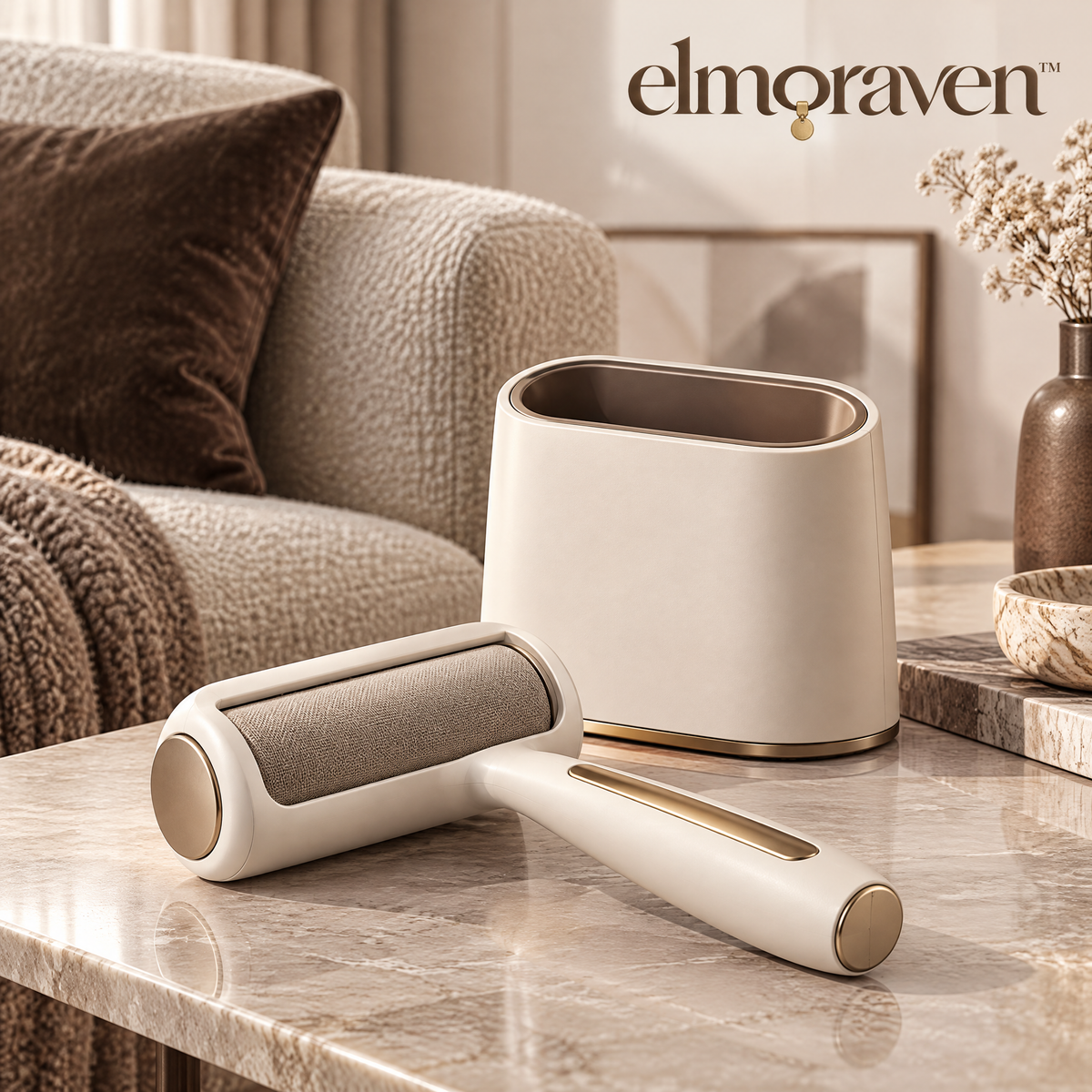 Elmoraven™ Reusable Lint Roller Set