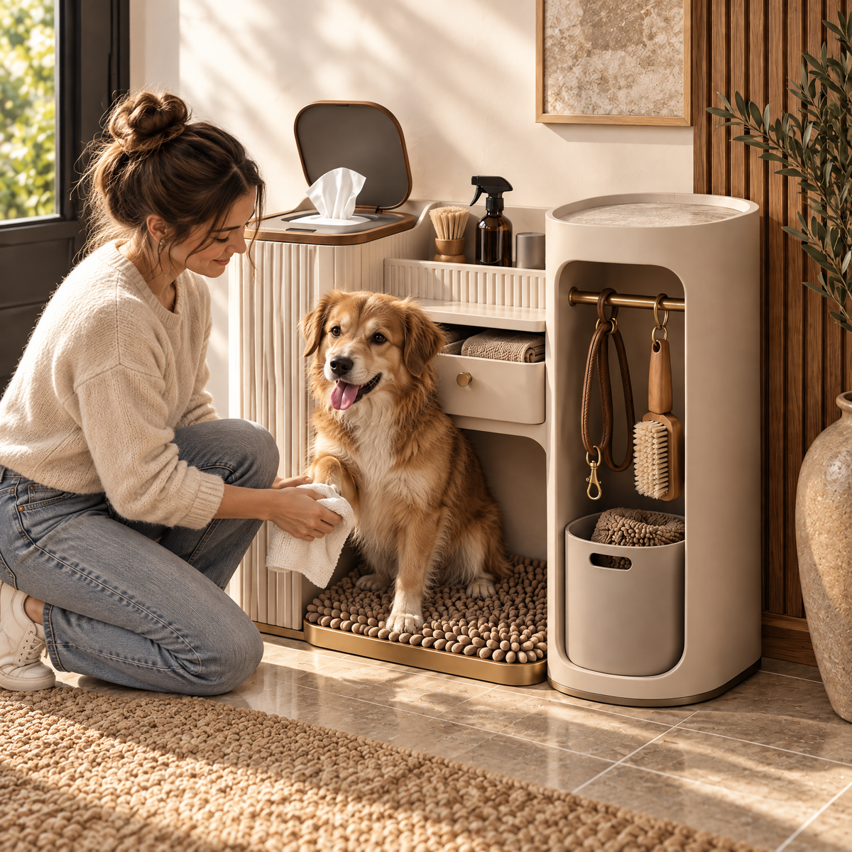 Elmoraven™ Pet Cleanup & Storage Station