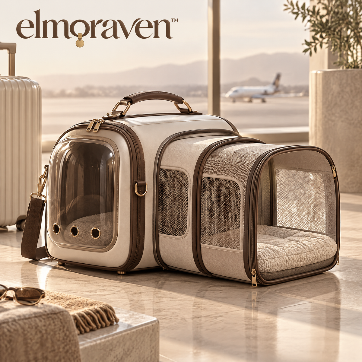 Elmoraven™ Expandable Travel Pet Carrier