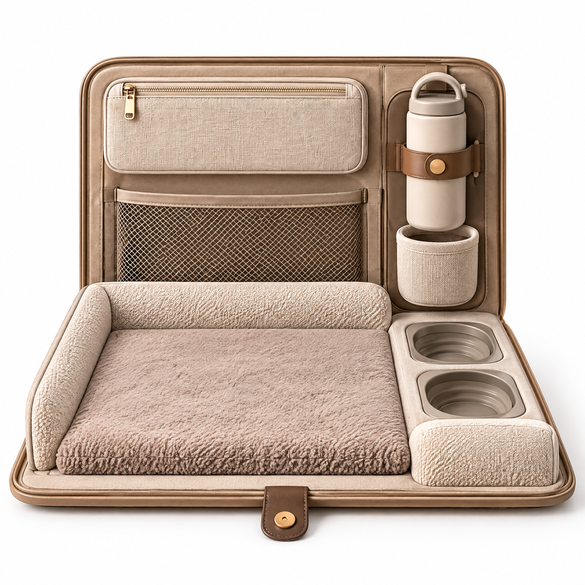 Elmoraven™ Foldable Travel Pet Bed Station