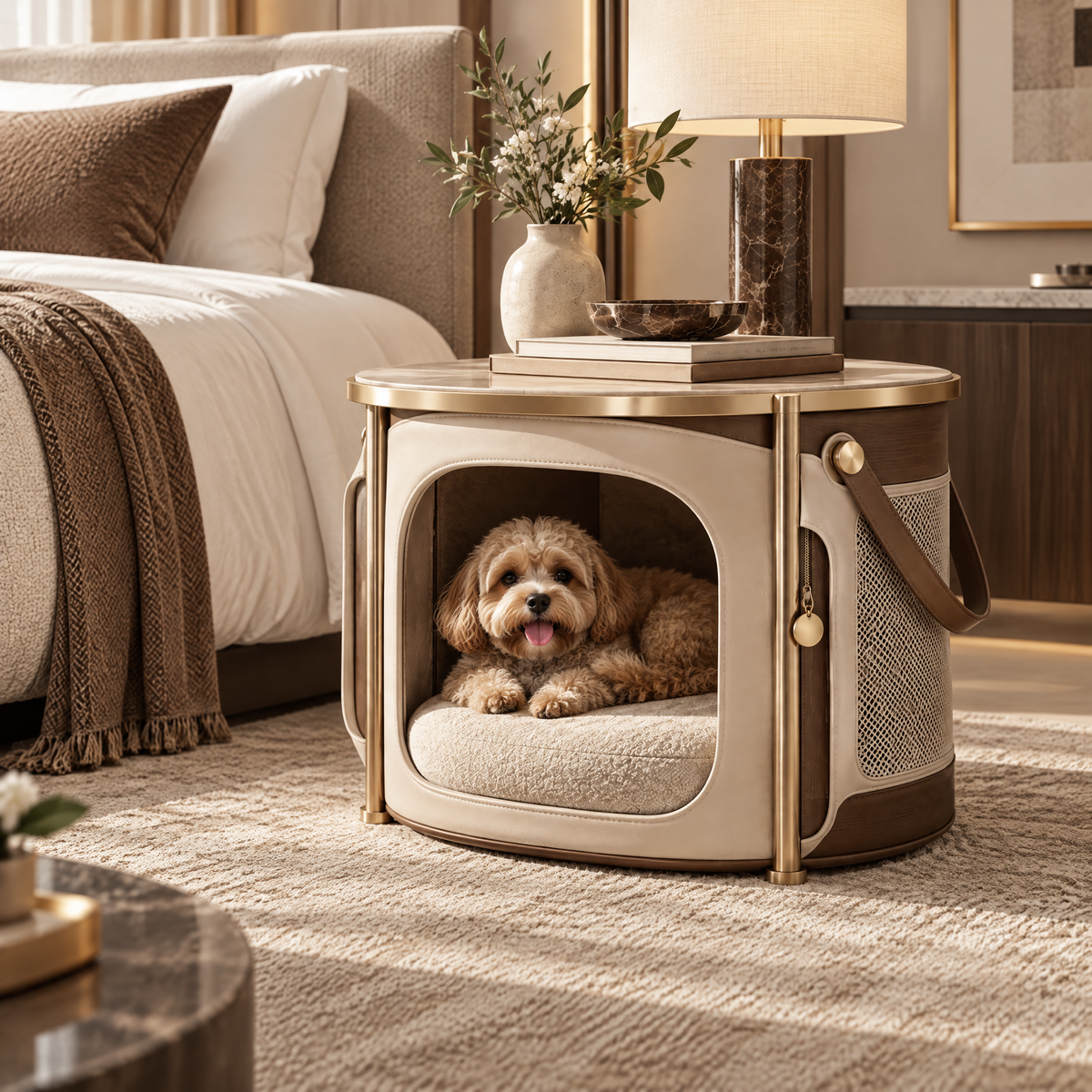 Elmoraven™ 2-in-1 Pet House Side Table